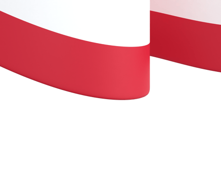 Poland flag design national independence day banner element transparent background png