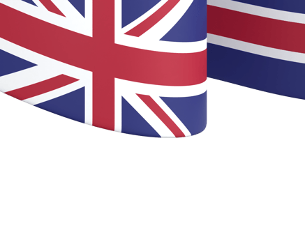 United Kingdom flag design national independence day banner element transparent background png