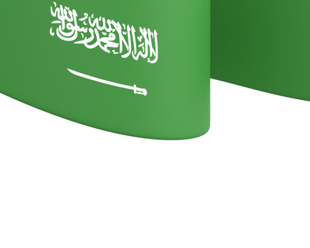 Saudi Arabia flag design national independence day banner element transparent background png