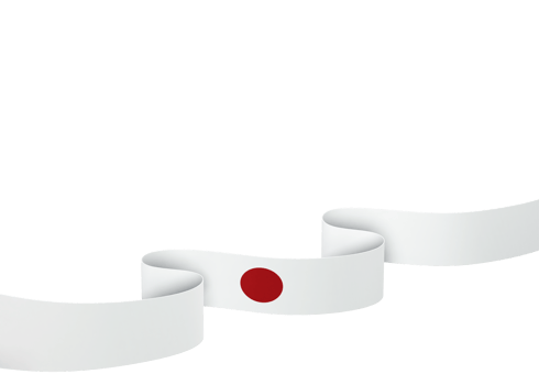 Japan flag design national independence day banner element transparent background png