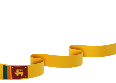 Sri Lanka flag design national independence day banner element transparent background png