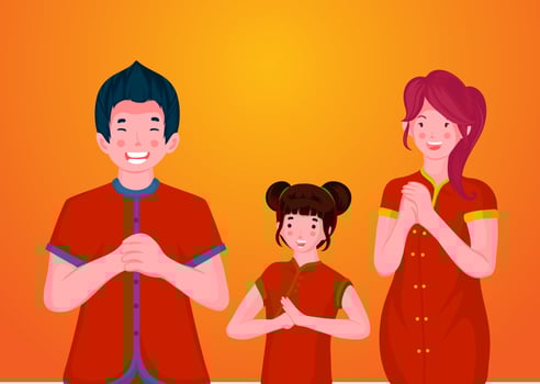 family character vector template