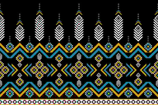 Geometric ethnic pattern art. Seamless pattern in tribal. American, mexican style. vector