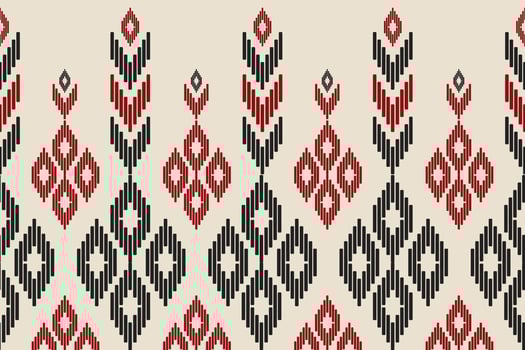 Abstract ethnic pattern art. Ikat seamless pattern in tribal. American, Mexican style. vector