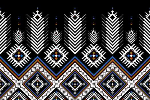 Abstract ethnic pattern art. Geometric ethnic seamless pattern in tribal. vector