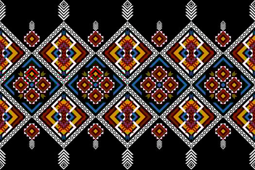 Beautiful Aztec pattern art. Geometric ethnic seamless pattern in tribal. vector