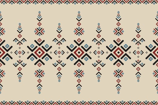 Abstract ethnic pattern art. Ikat ethnic seamless pattern in tribal. vector