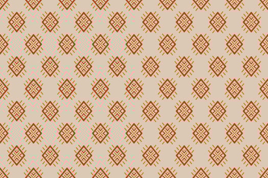 Geometric ethnic seamless pattern in tribal. Fabric Indian style. Abstract ikat art. vector