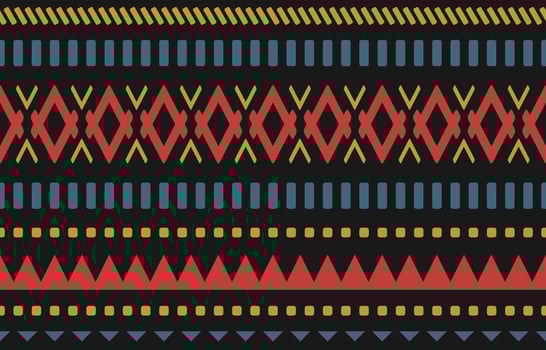 Geometric ethnic seamless pattern in tribal. Aztec American and Mexican style. vector