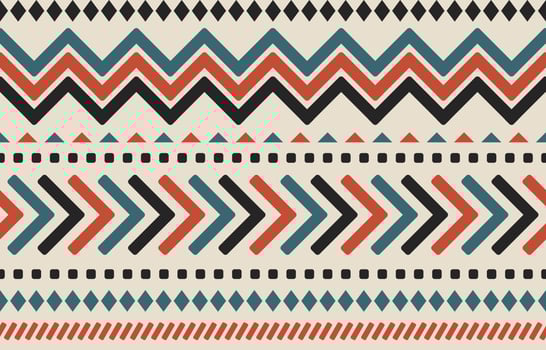 Ethnic geometric seamless pattern. Tribal style. vector