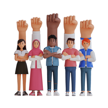 teenager standing with arms crossed, 3d character illustration png