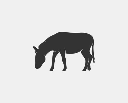 donkey vector silhouette