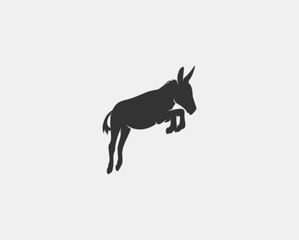 donkey vector silhouette