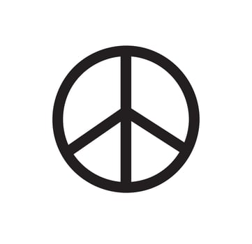 peace symbol icon. vector illustration