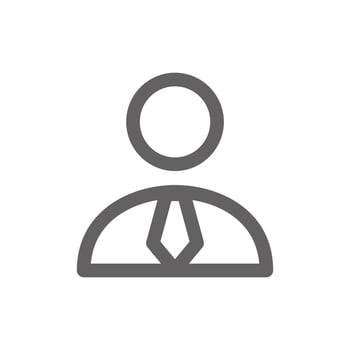user profile icon. Perfect for web design or user interface applications. Simple vector illustration.