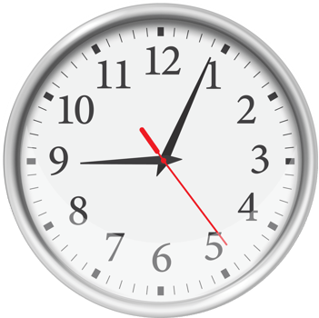 Classic white  wall  clock png