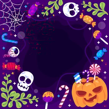 Trick or Treat Background Concept vector