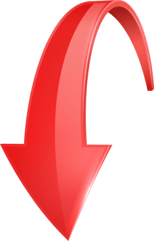 3D curve  red arrow png