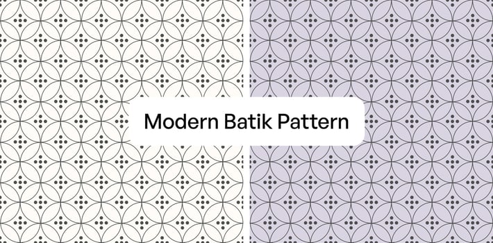 Modern Batik Pattern Called Kawung From Indonesia Country Vector