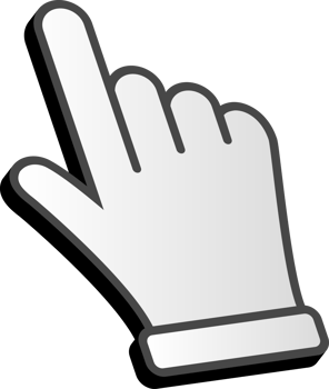 3D  cursor hand png