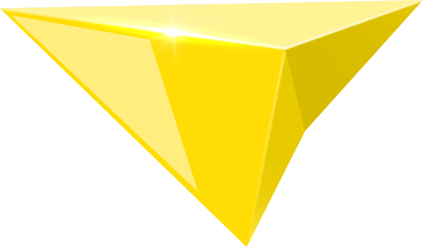 3D  render  yellow arrow pointer png
