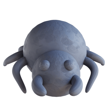 3d illustration cute spider png