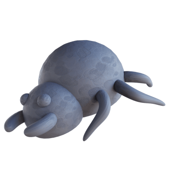 3d illustration cute spider png