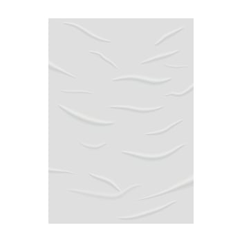Realistic wrinkle paper with wet glued texture. template for your design vector