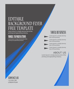 Free Background Flyer Template - Vector Design