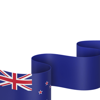 New Zealand flag design national independence day banner element transparent background png