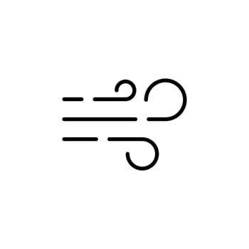 Wind, Air Dotted Line Icon Vector Illustration Logo Template. Suitable For Many Purposes.