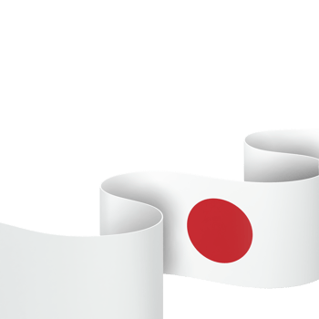 Japan flag design national independence day banner element transparent background png