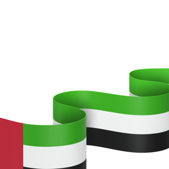 United Arab Emirates flag design national independence day banner element transparent background png