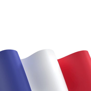 France flag design national independence day banner element transparent background png