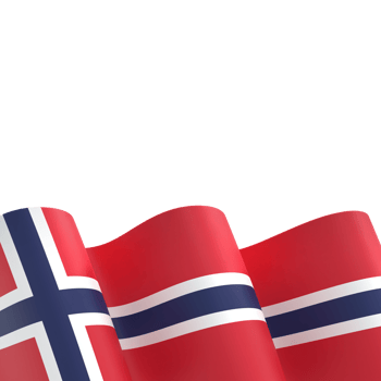 Norway flag design national independence day banner element transparent background png