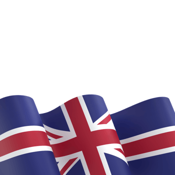 United Kingdom flag element design national independence day banner ribbon png