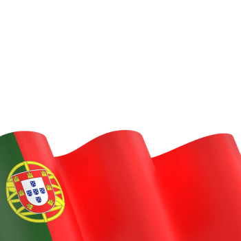 Portugal flag design national independence day banner element transparent background png