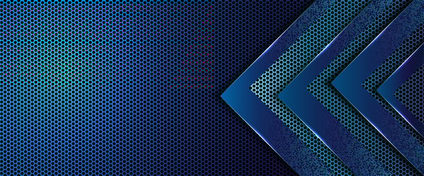 Abstract hexagon dark blue metal background. banner poster template design, Vector illustration.