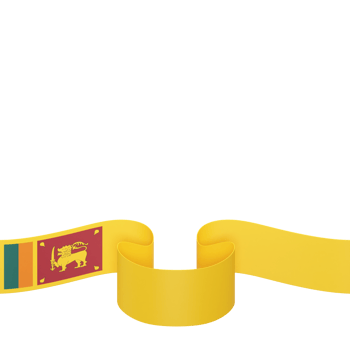 Sri Lanka flag design national independence day banner element transparent background png