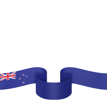 New Zealand flag design national independence day banner element transparent background png