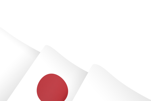 Japan flag design national independence day banner element transparent background png