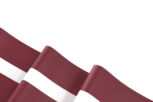 Latvia flag design national independence day banner element transparent background png