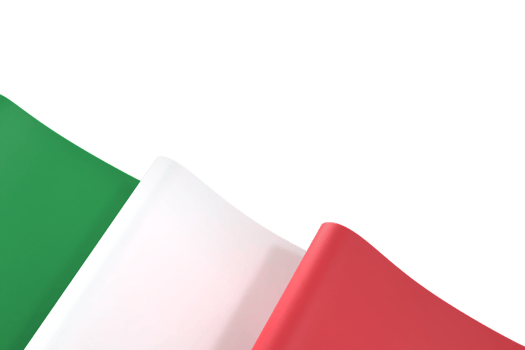 Italy flag design national independence day banner element transparent background png
