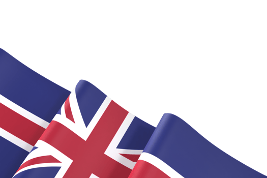 United Kingdom flag element design national independence day banner ribbon png
