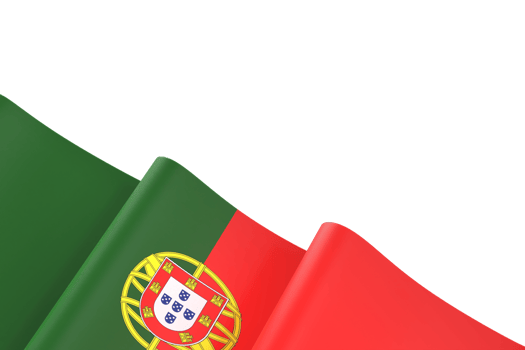Portugal flag design national independence day banner element transparent background png