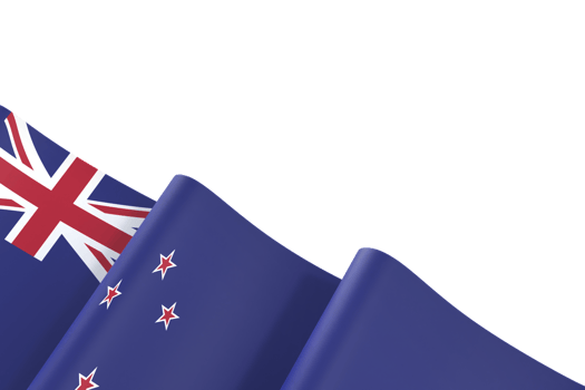 New Zealand flag design national independence day banner element transparent background png