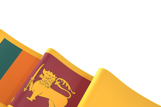 Sri Lanka flag design national independence day banner element transparent background png