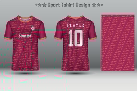 Soccer jersey mockup football jersey design sublimation sport t shirt design collection for racing, cycling, gaming, motocross vector