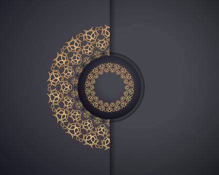 Luxury ornamental mandala background colorful gold mandala vector