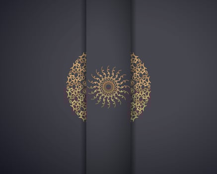 Luxury ornamental mandala background colorful gold mandala vector